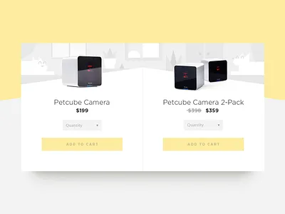 Petcube Website Checkout buy camera cart checkout ecommerce petcube pets price shopping website