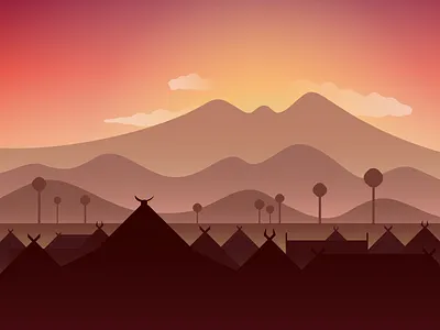 Makassar design gradient graphic illustration landscape makassar