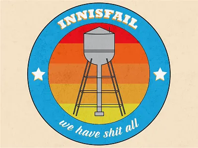 Water Tower Badge badge innisfail water tower