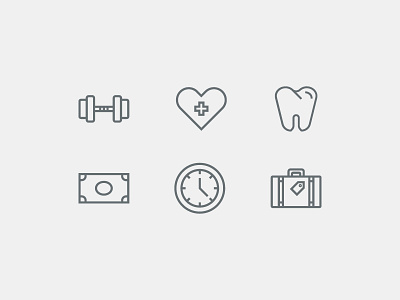 Benefits Icons design icon illustration simple