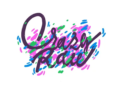 Crazy Raw design lettering logo type typedesign vikavita