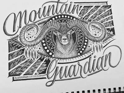 Guardian biks biksence calligraphy drawing goodtype hand lettering handlettering illustration lettering logotype typography