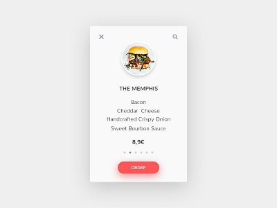 Burger app burger card clean concept design flat interface minimal mobile ui ux