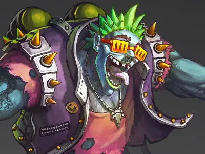 "toxic" Zizl character characterconcept fantasy gameart