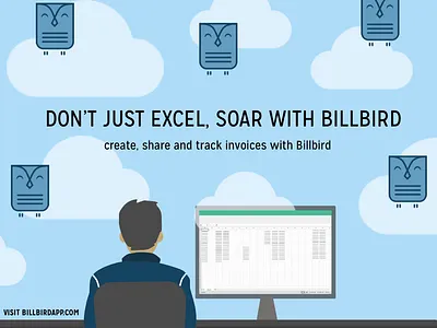 Marketing material for an invoicing app