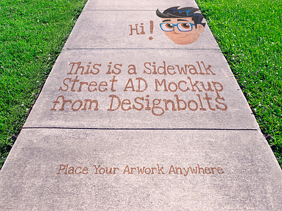 Free Sidewalk Street Advertising Outdoor Mockup PSD advertising mockup mockup mockup psd outdoor mockup psd sidewalk mockup