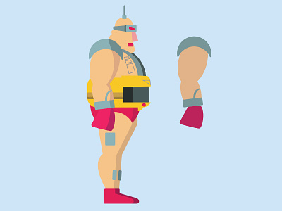 Krang's Android Body android cartoons illustration krang tmnt vector vector art