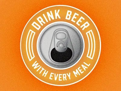 Hooray Beer! beer beer can decal illustration magnet sticker stickermule