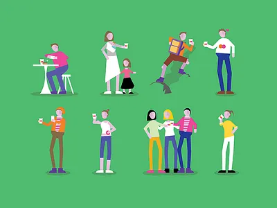 Peeps avatar coffee drink people