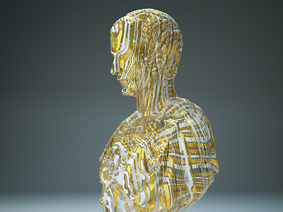 Bust series - Julius Caesar 3d bust c4d cinema4d daily gold motion graphics