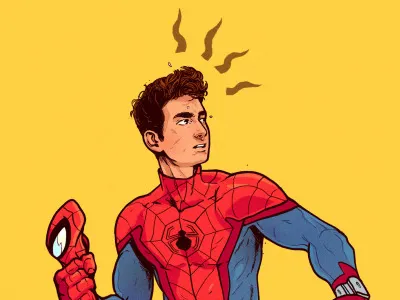 Spidey civilwar comics illustration marvel spider man