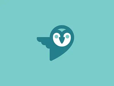 Owl concept fly icon logo owl wing