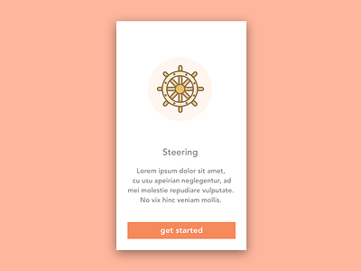 Steering flat illustration ship wheel wheel