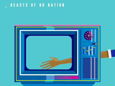 It is imagination TV. 2d animation dribbble gif illustration loop motion movie shading vector war