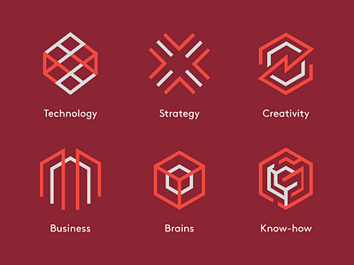 Design Agency Icon Set agency creativity icon icon set line technology