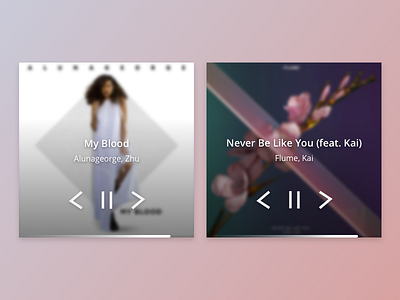 #009 Music Player dailyui music player