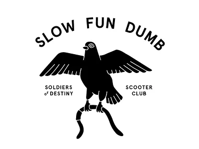 Scooter Club Merch illustration motorcycles pigeon scooters