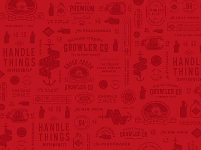 GCG004 Pattern Background beer growler pattern pattern background