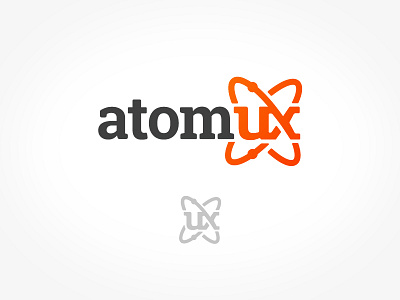 Brand New Atomux Identity agency branding design identity logo mobile ux web