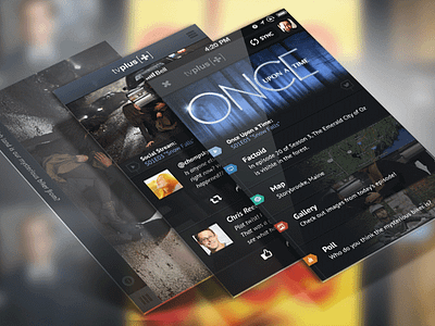 TVPlus - 2nd Screen Experience (Mobile) iphone mobiledesign secondscreen tvplus uiux