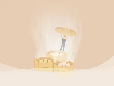 Foodie Weather · Foggy dim sum foggy foodie play with food shanghai dumpling shrimp dumplings shumai weather