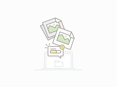 Upload computer icon illustration image loading picto upload