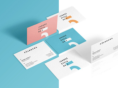 Północna 5 Business Cards brand branding identity logo minimal office pastels residence website