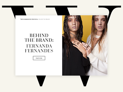 Online Fashion Magazine Concept button couture fashion grid letter magazine photography sans serif