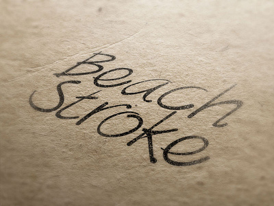 Beachstroke font design handwritten new typeface