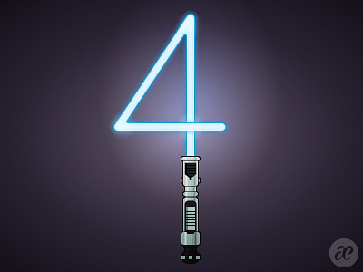 May the 4th be with you! illustration lightsaber may the 4th obi wan kenobi vector