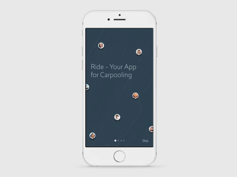 Ride Onboarding design mobile onboarding product tutorial ui