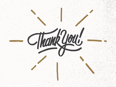 Thank You brush handwriting lettering pen script texture thank you thanks