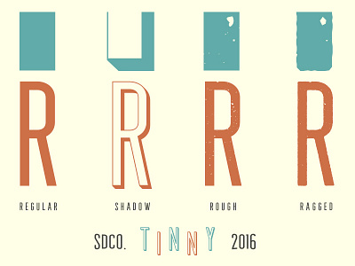 Tinny font retro sign type typography vintage