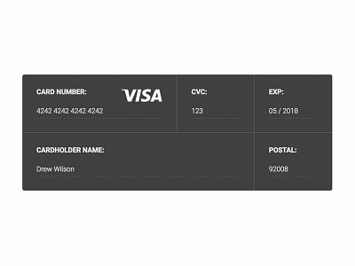 Credit Card Form forms fundraise payment plasso