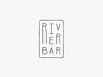 River Bar bar brand branding business card club envelope identity letterhead logo mark restaurant stationery