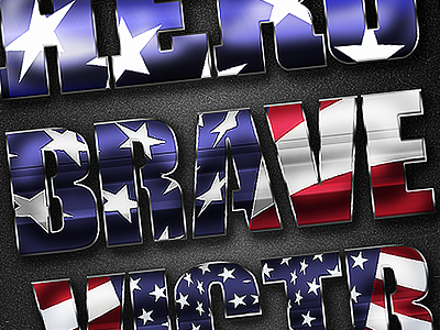 Patriotic Layer Styles fourth of july 4th freedom home brave independence day labor day memorial day photoshop layer styles presidents day