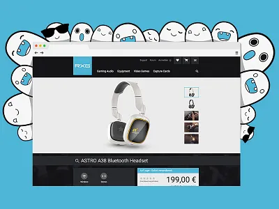 ROXXGAMES Product Page astro audio ecommerce esport gaming germany hamburg headset monster shop sound