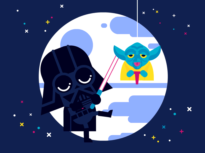 May the Forth be with You! animation darth vader death star may the force pinata star wars yoda