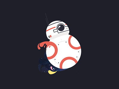 May the fourth be with you bb 8 bb8 character design fanart illustration robot space star wars vector