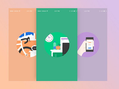 Wellness App Onboarding Screens app design ios prototyping sketch ui wellness