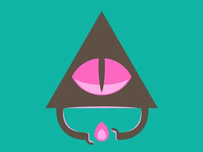 The Cardboard Illuminati design logo podcast teal