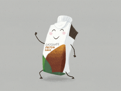 Drink Me animation drawing gif illustration muscle protein shake