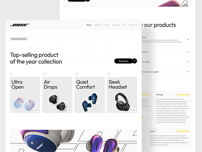 Audio eCommerce Website branding ecommerce ecommerce design ecommerce website ui ui design uiux uiux design user experience user interface ux ux design web design website design