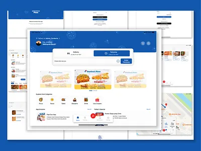 Redesign Domino's Pizza App Tablet Version figma mobile app mobile app concept mobile app design redesign redesign app redesign mobile app ui uidesign uidesigner uiux uiuxdesign uiuxdesigner ux uxdesign uxdesigner