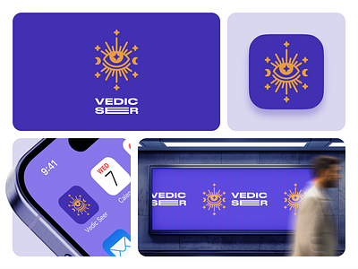 Astrological app logo app astrology branding identity illustration logo mobile ui