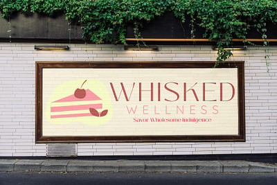 Whisked Wellness bakery branding graphic design logo