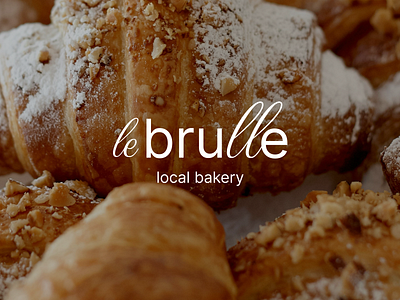 le brulle logo design typography bakery branding design figma french graphic design illustrator logo logotype minimalist modern typography ui ux