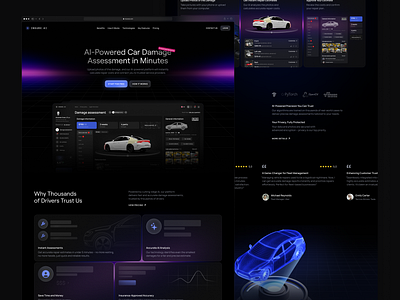 Automotive AI Insurance Website Design ai app ai assistant ai design ai insurance platform ai landing ai platform ai tool ai ux ai web artificialintelligence deep learning generative ai machine learning machinelearning web web design