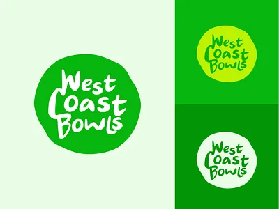 West Coast Bowls brand branding clean design flat graphic design identity logo