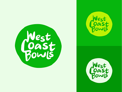 West Coast Bowls brand branding clean design flat graphic design identity logo